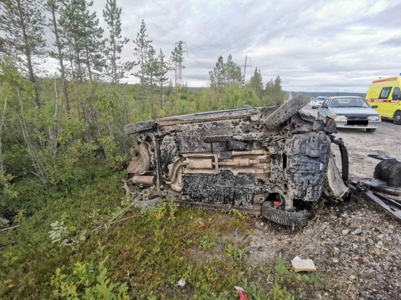 Пострадал водитель в аварии с близ Мончегорска