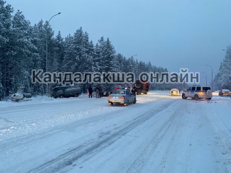 Сбила прохожего на трассе машина в районе отворотки на Алакуртти