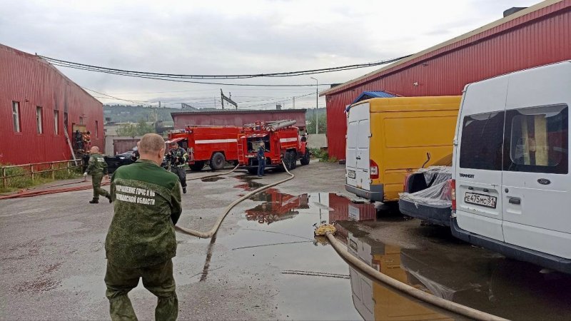 Салон ритуальных услуг обгорел в Коле