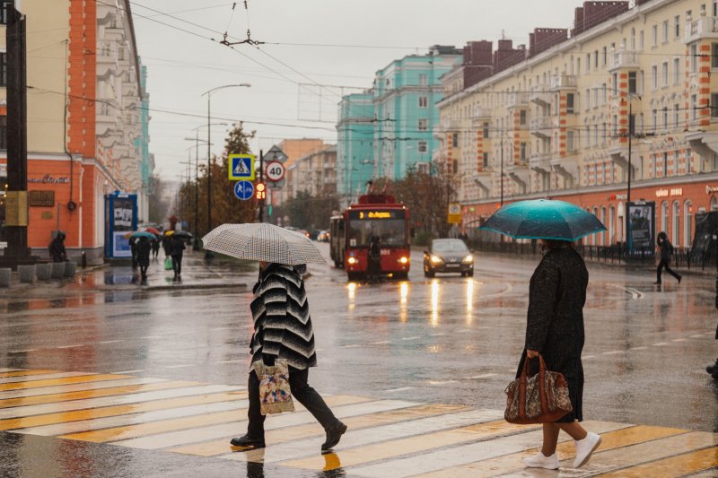 Мощные ливни в среду в Мурманской области