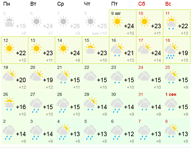 Последний жаркий аккорд лета: похолодает через неделю в Мурманске