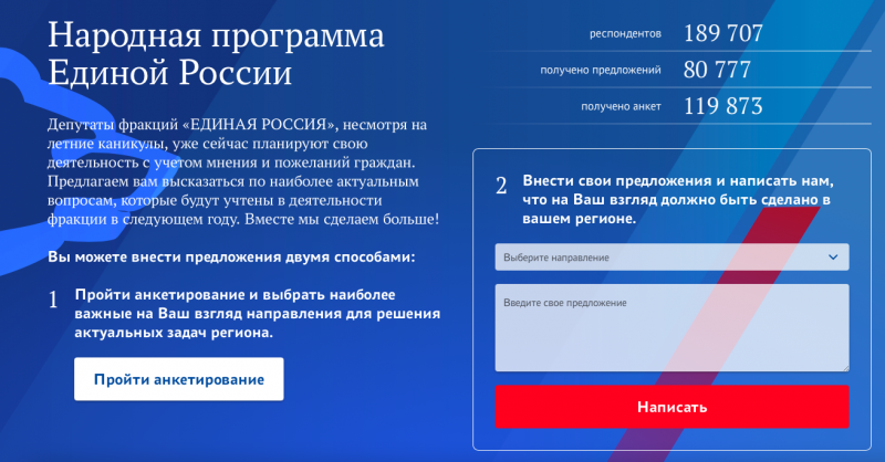 Повлиять на программу партии «Единая Россия» теперь может любой