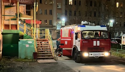 Обгорела кухня в квартире в Мурманске