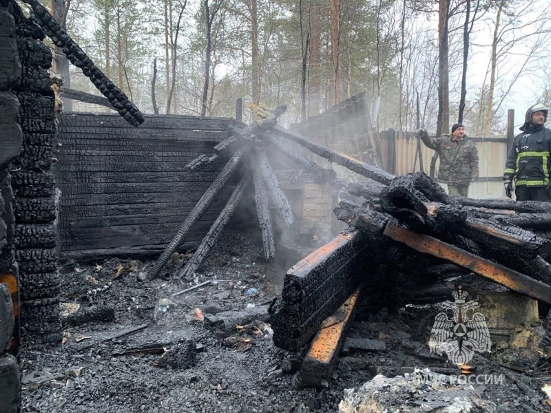 Дом сгорел дотла в Шонгуе