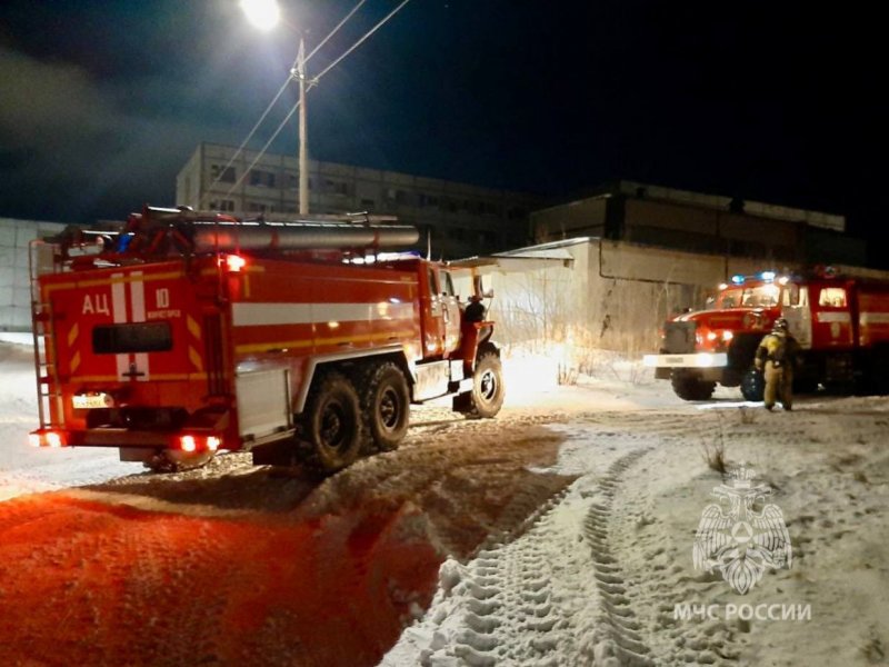 Пожар тушили в здании Апатитской ТЭЦ