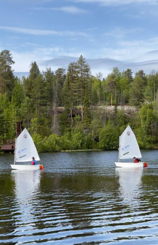 Занятия по парусному спорту для детей стартовали на Туломе