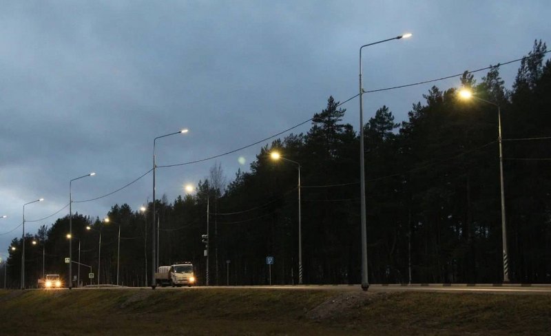 Освещение появится еще на тридцати километрах «ленинградки» в Мурманской области